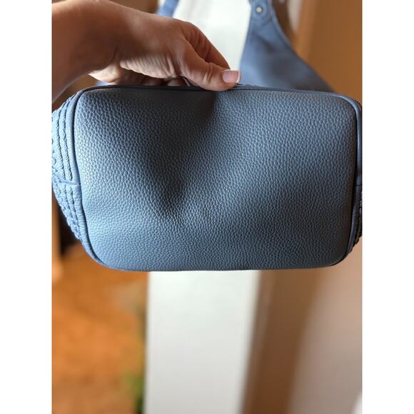 The Sak Roma Shopper tote bag in a blue leather - Picture 7 of 9